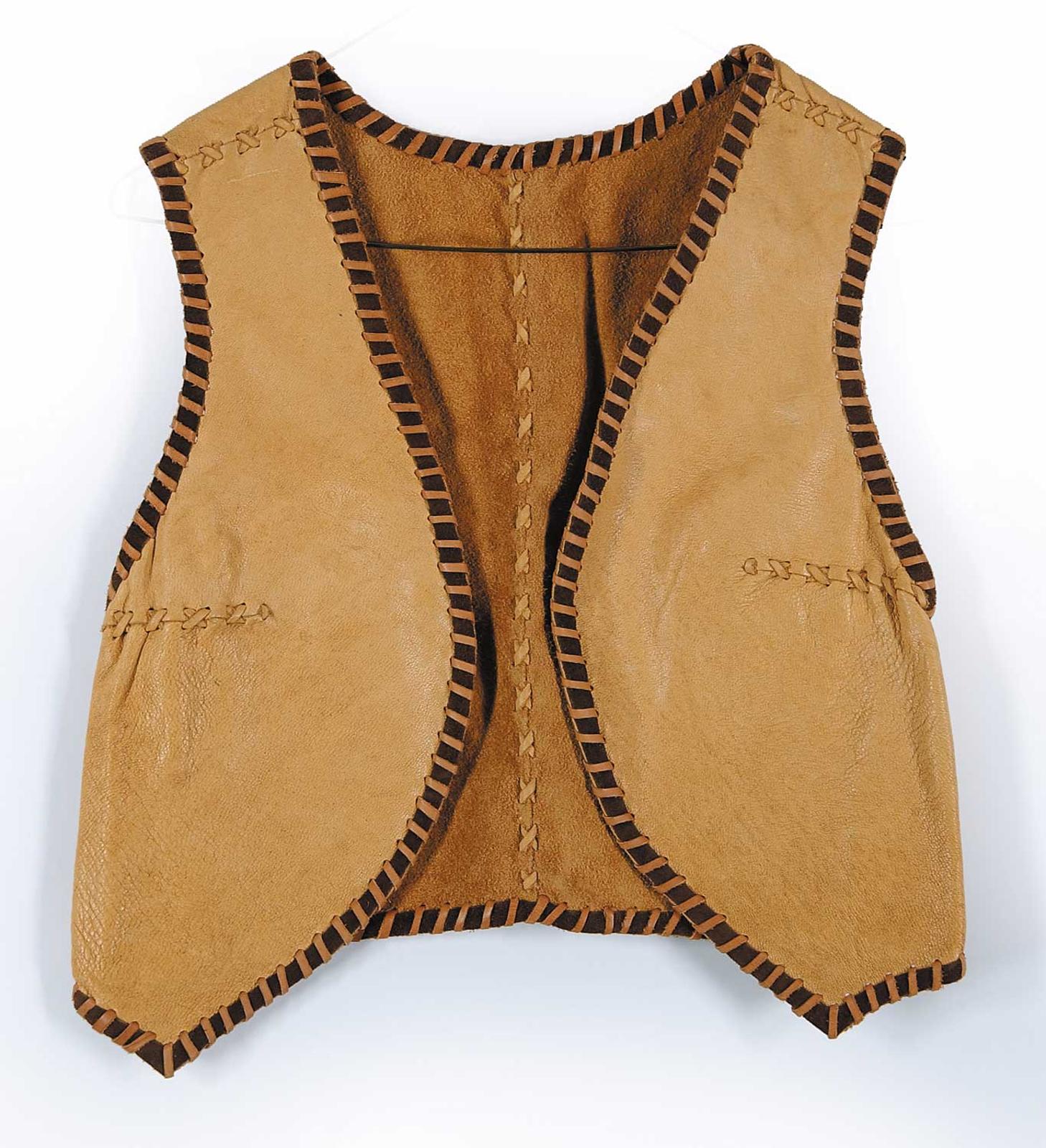Robert Charles Aller (1922-2008) - Untitled - Womans Reversable Moose Hide Vest