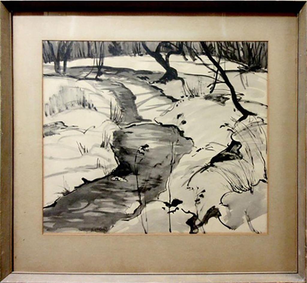 Albert Jacques Franck (1899-1973) - Untitled (Winding Stream - Winter)