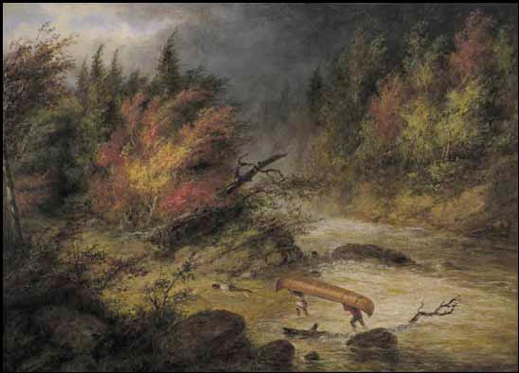 Cornelius David Krieghoff (1815-1872) - The Storm (Portage)