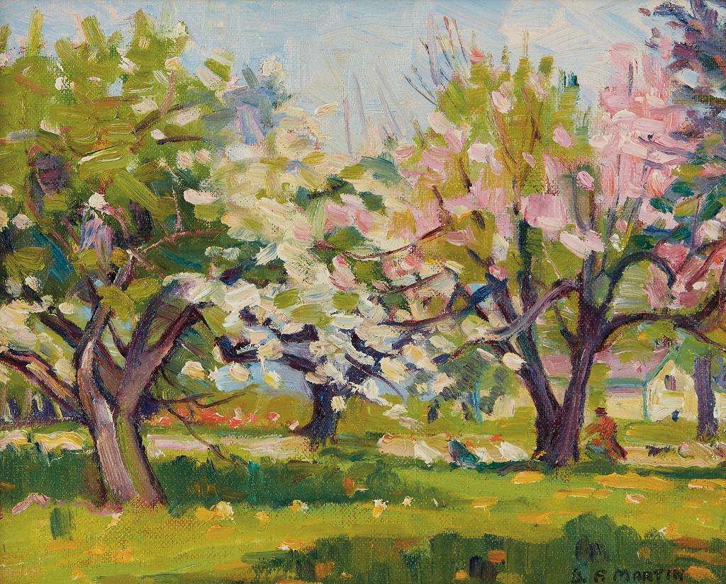 Bernice Fenwick Martin (1902-1999) - Apple Orchard. near Woodbridge, Ont.