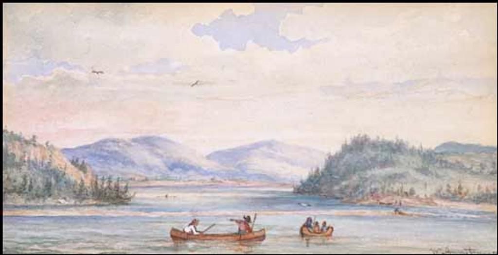 William Armstrong (1822-1914) - Indians Canoeing