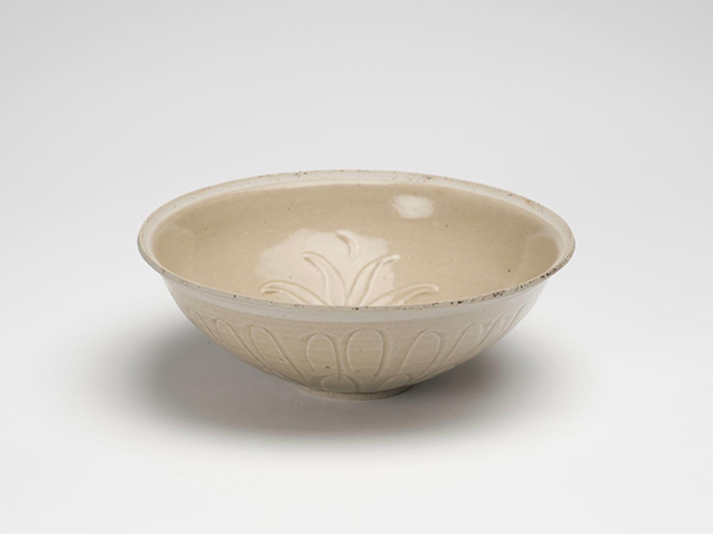 Chinese Art - A Chinese Qingbai 'Floral' Bowl, Song to Yuan Dynasty, 11th-13th Century