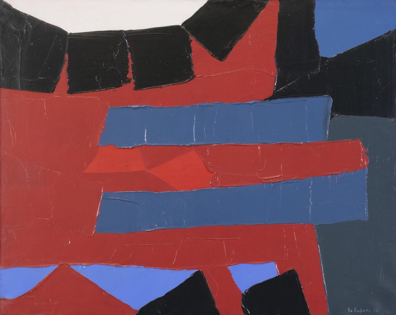 Jean LeFébure (1930-2013) - Abstract Composition; 1965