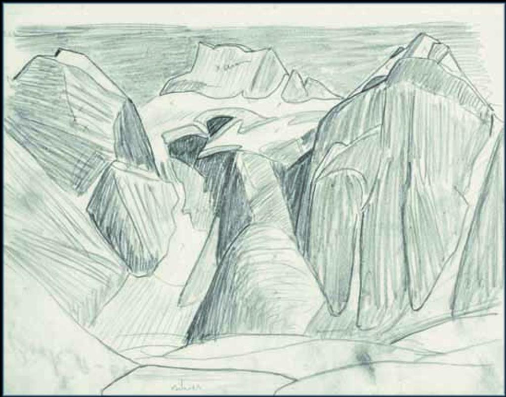 Lawren Stewart Harris (1885-1970) - Rocky Mountain Drawing 9 - 61