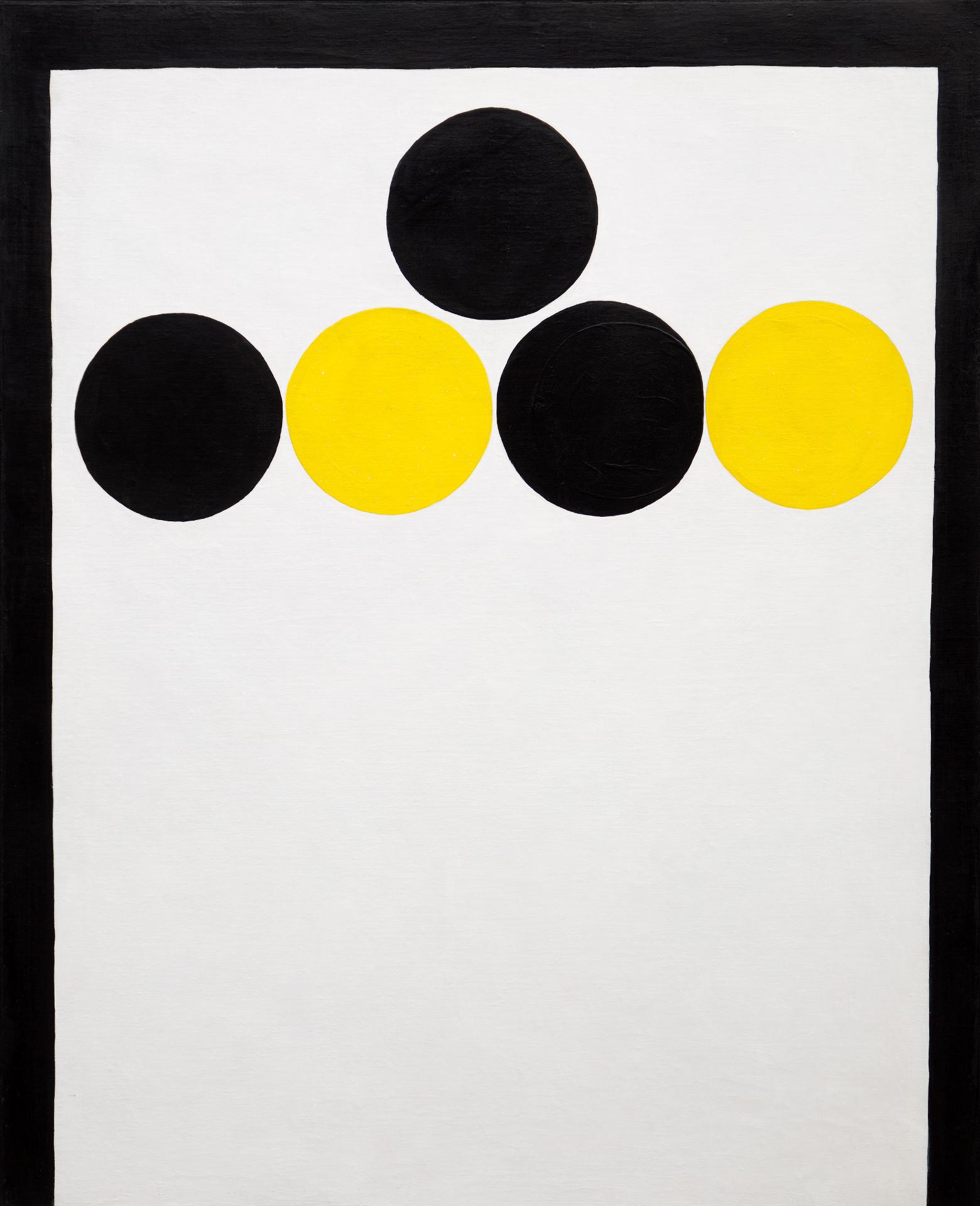 Marcel Christian Barbeau (1925-2016) - Variation en jaune et noir, 1963