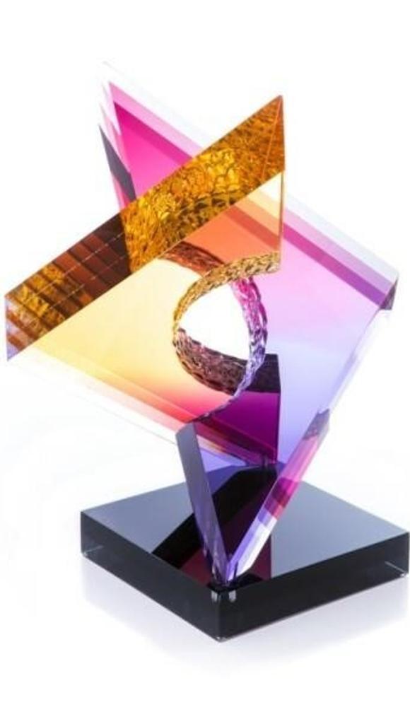 Michael George - Multicolour Lucite kinetic sculpture (2009)