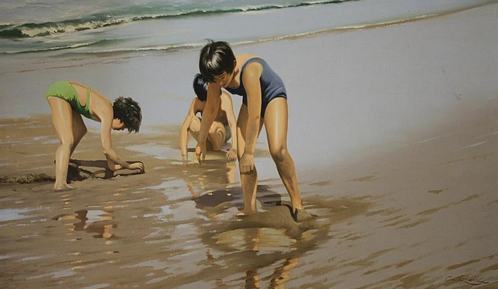Geoffrey Allan Rock (1923-2000) - Untitled (Beach)