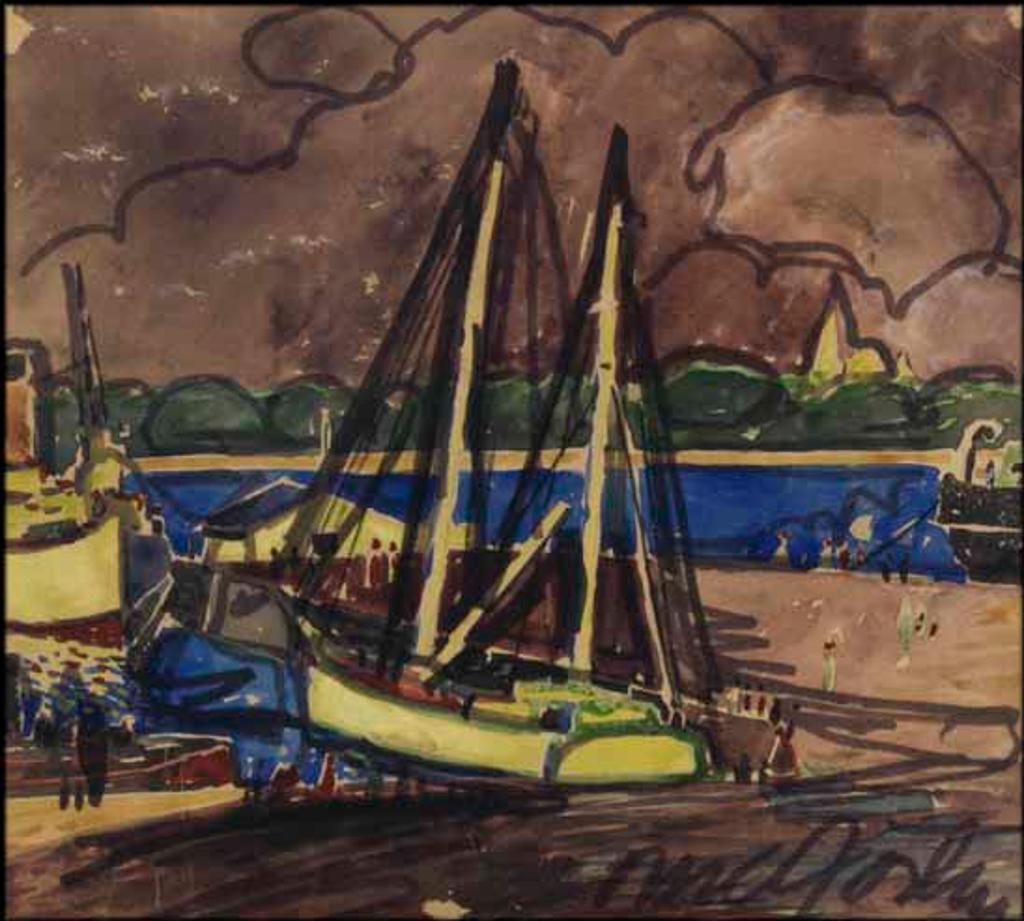 Marc-Aurèle Fortin (1888-1970) - Le port de Montréal