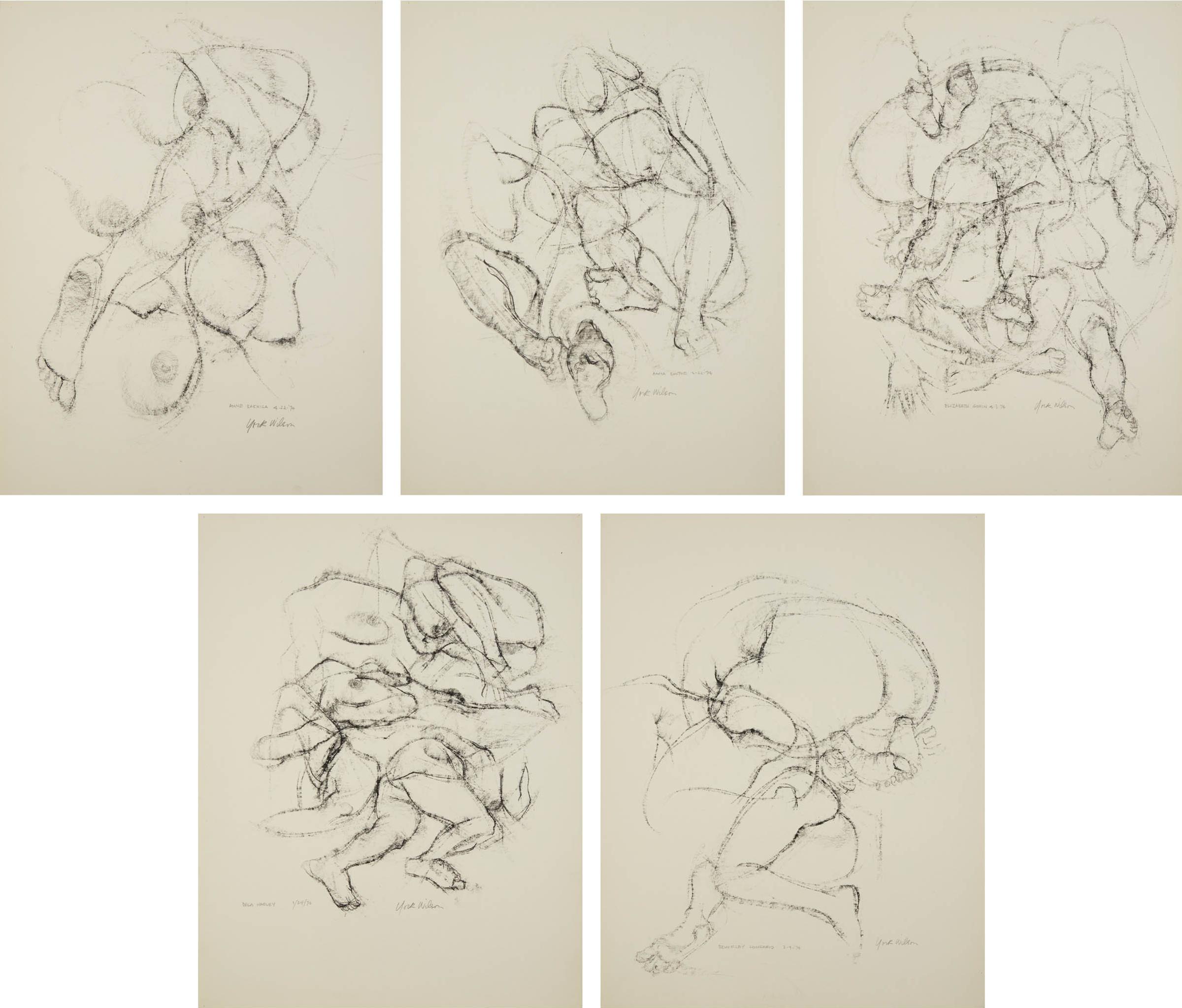 Ronald York Wilson (1907-1984) - Five Life Drawings, 1974