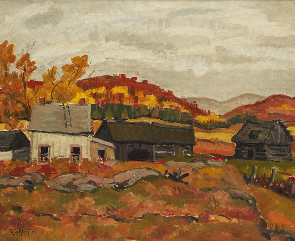 Randolph Stanley Hewton (1888-1960) - Farm in Autumn