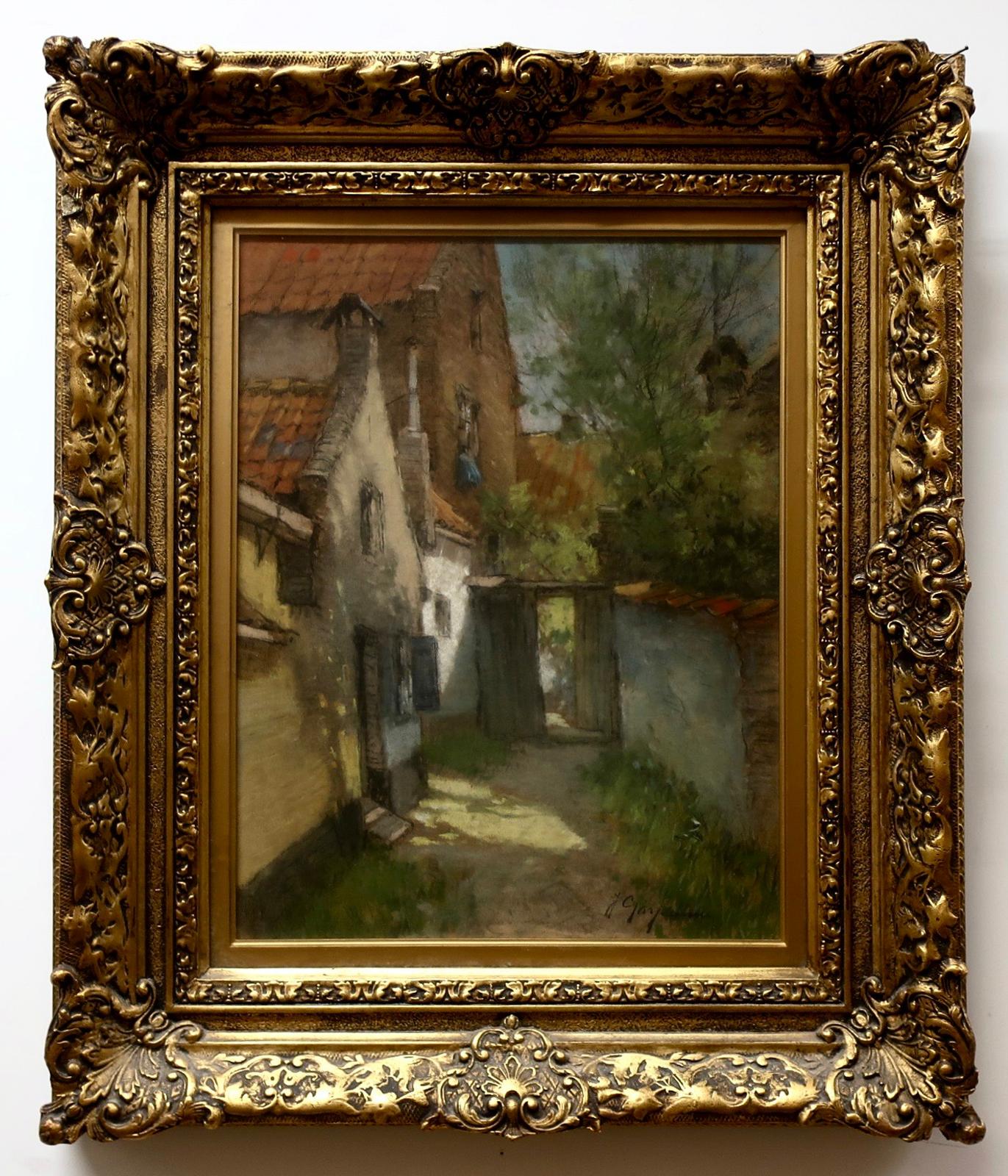 Johannes Josephus Garjeanne (1860-1930) - Dutch Courtyard