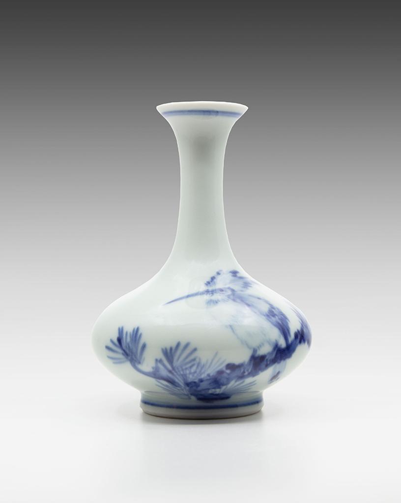Chinese Art - A Chinese Blue and White Bottle Vase, Style of Wang Bu, Guangxu Mark, Republican Period, 2nd Quarter 20th Century