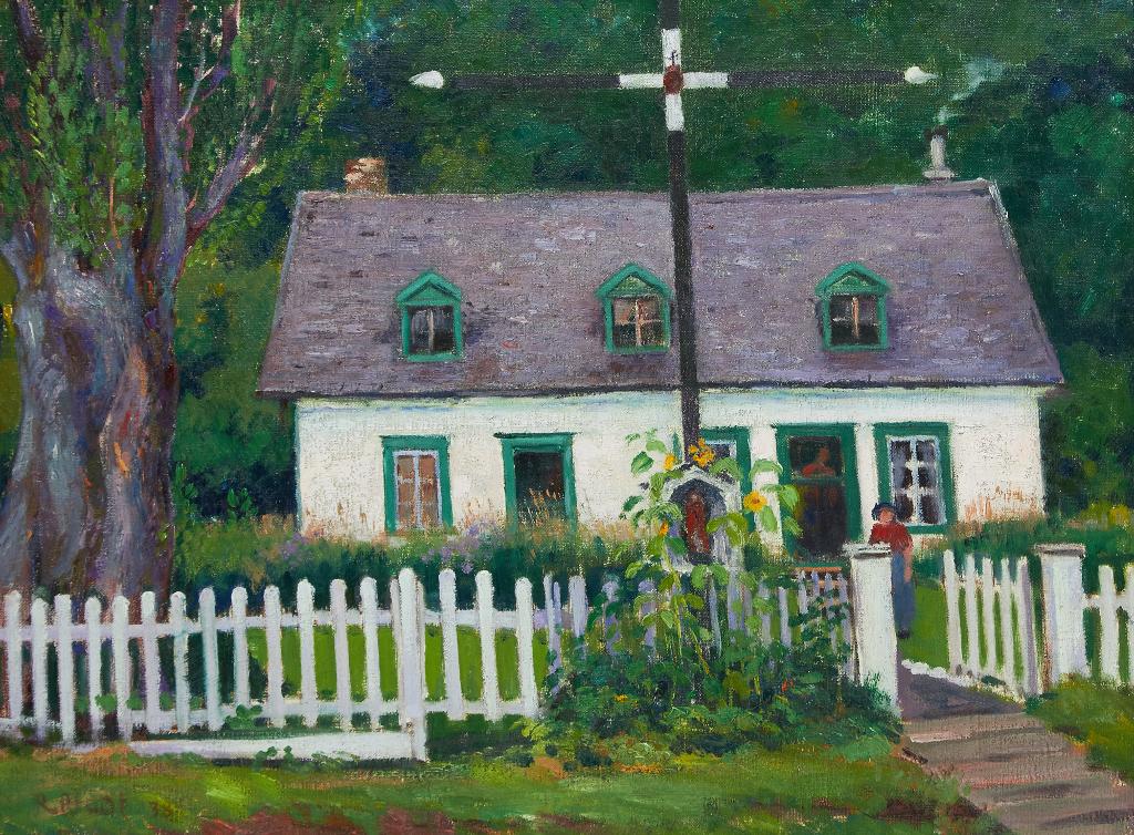 Robert Wakeham Pilot (1898-1967) - Cottage with Cross, Newfoundland