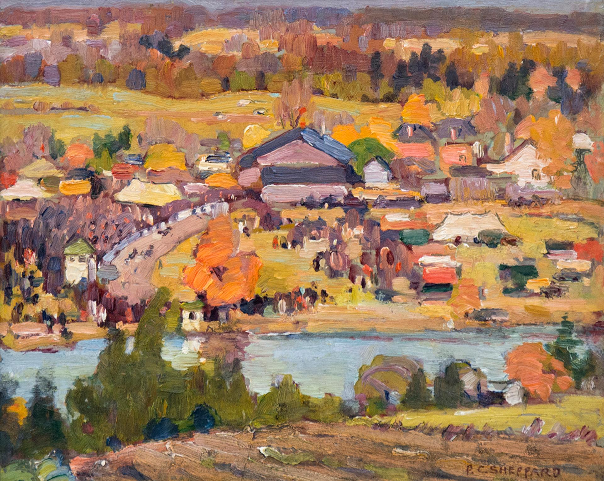Peter Clapham (P.C.) Sheppard (1882-1965) - Autumn Fair Near Kleinberg, 1945