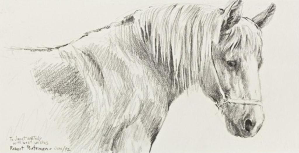Robert Mclellan Bateman (1930-1922) - Study of a Horse