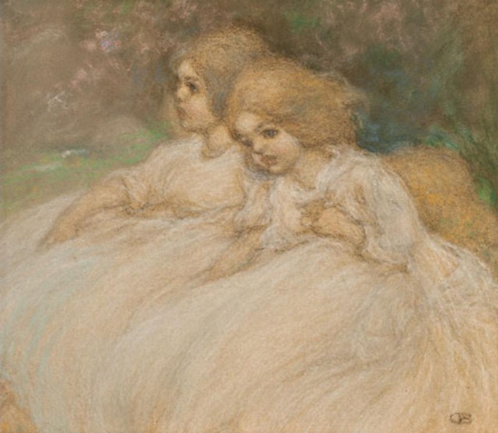 Charles Ernest de Belle (1873-1939) - Two Young Girls