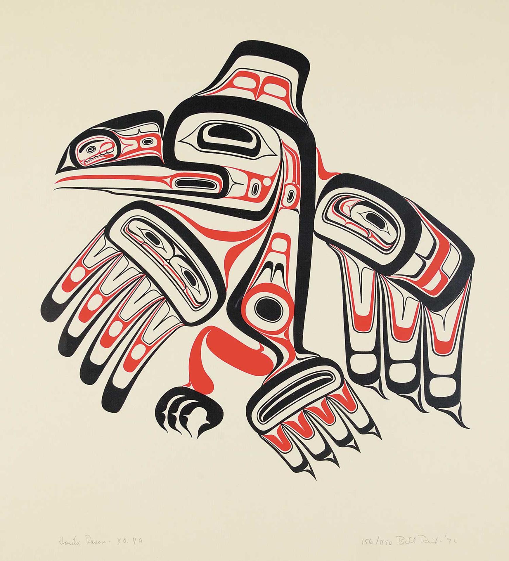 Bill (William) Ronald Reid (1920-1998) - Haida Raven  #156/450