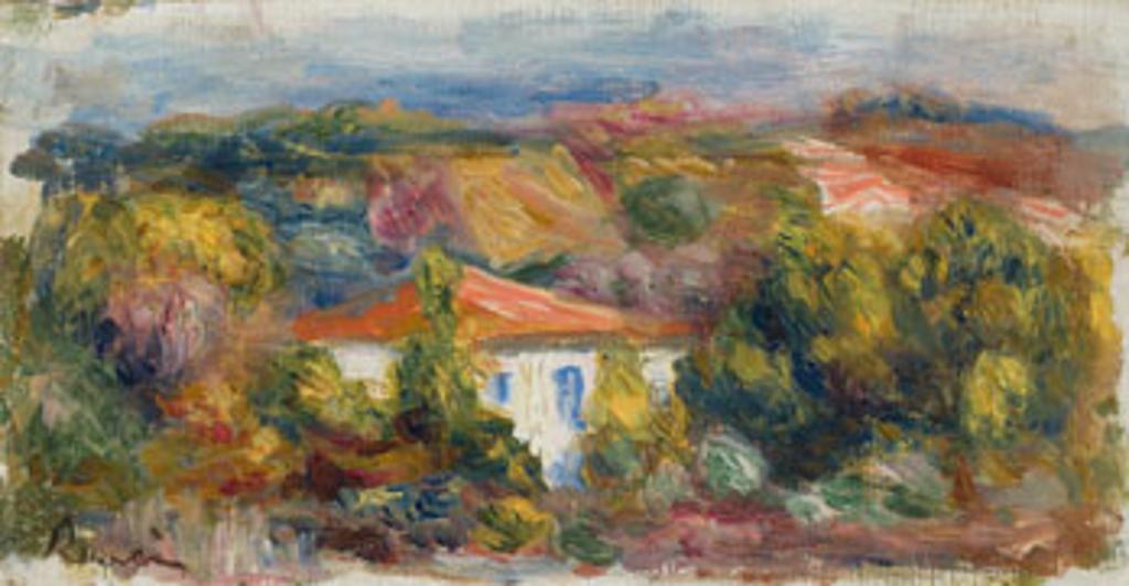 Pierre-Auguste Renoir (1841-1919) - Paysage et maison, Cagnes