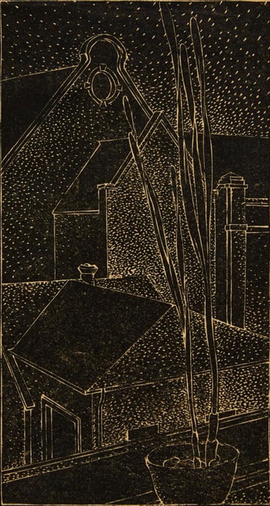 Lionel Lemoine FitzGerald (1890-1956) - View from Studio Window with Iris