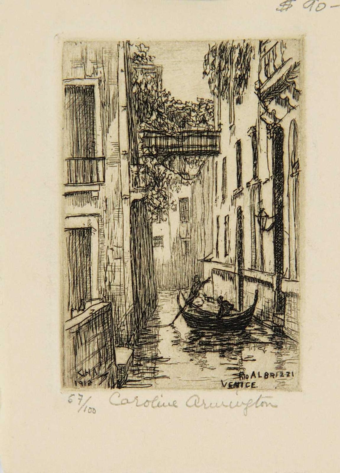 Caroline Helena Armington (1875-1939) - Rio Albrizzi Venice  #67/100