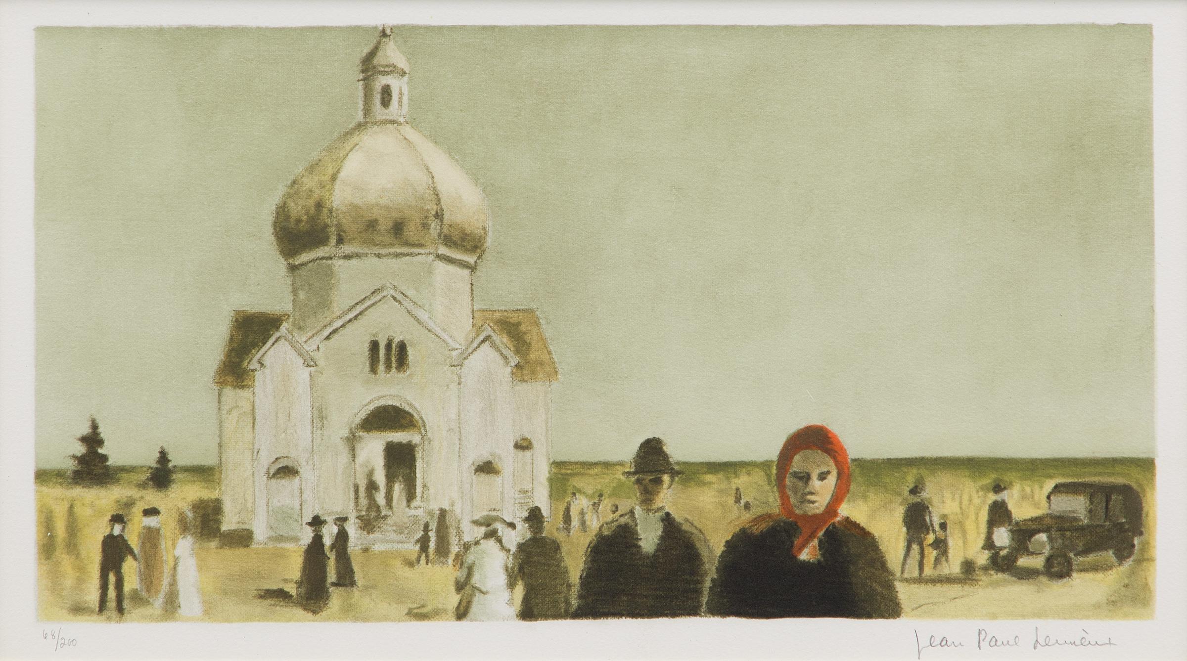 Jean Paul Lemieux (1904-1990) - L'église orthodoxe, 1971