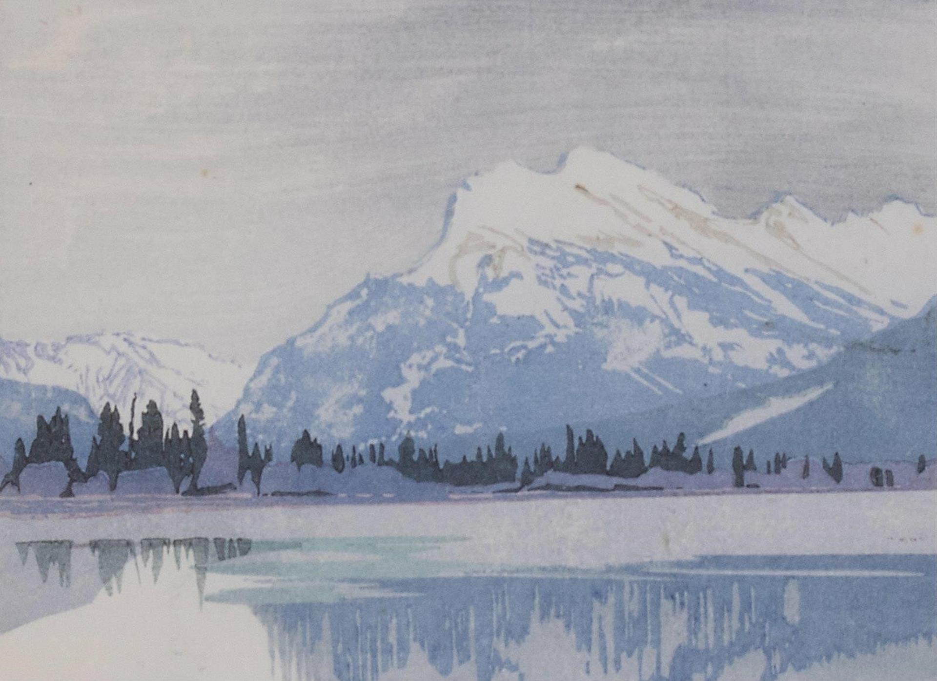 Walter Joseph (W.J.) Phillips (1884-1963) - Rundle In Winter; 1949