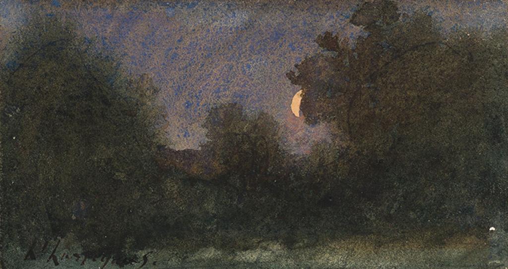 Henri-Joseph Harpignies (1819-1916) - Evening Landscape