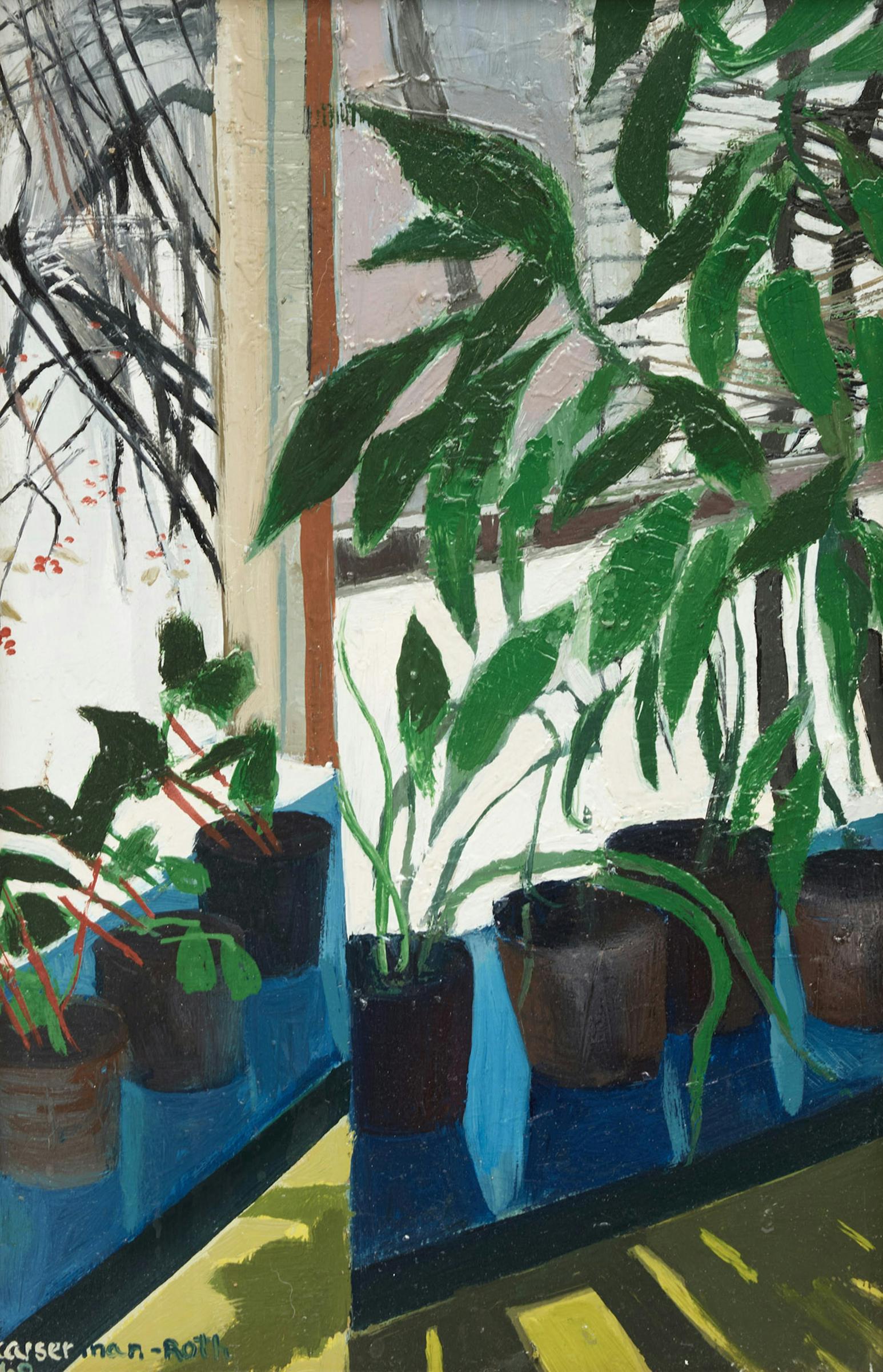 Ghitta Caiserman-Roth (1923-2005) - Interior with Plants, 1968