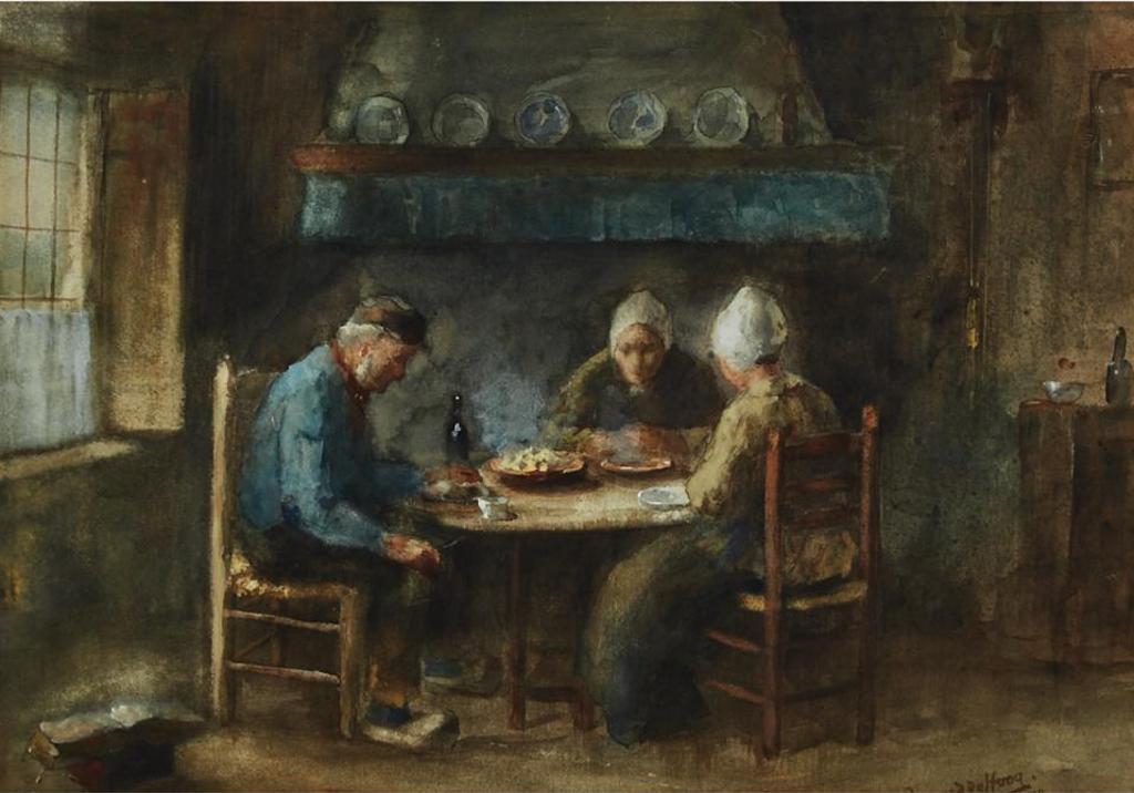 Bernard J. de Hoog (1867-1943) - The Morning Meal