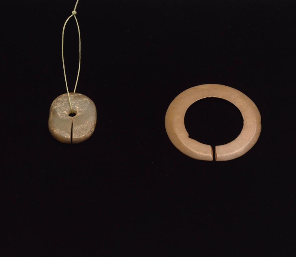 Chinese Art - Two Chinese Jade Slit Discs, Shang To Han Dynasty