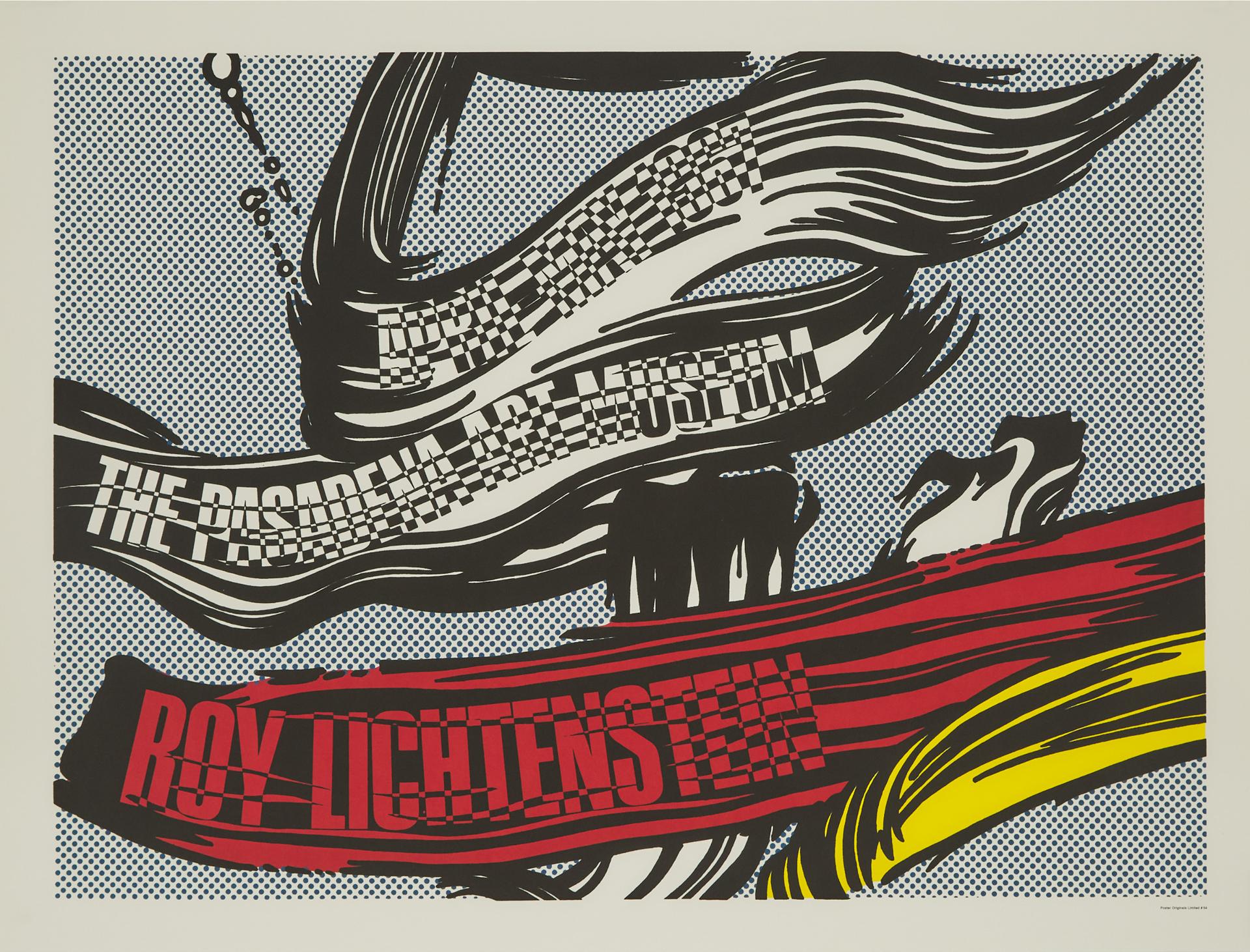 Roy Lichtenstein (1923-1997) - Brushstrokes, Pasadena Museum, Ca. 1967