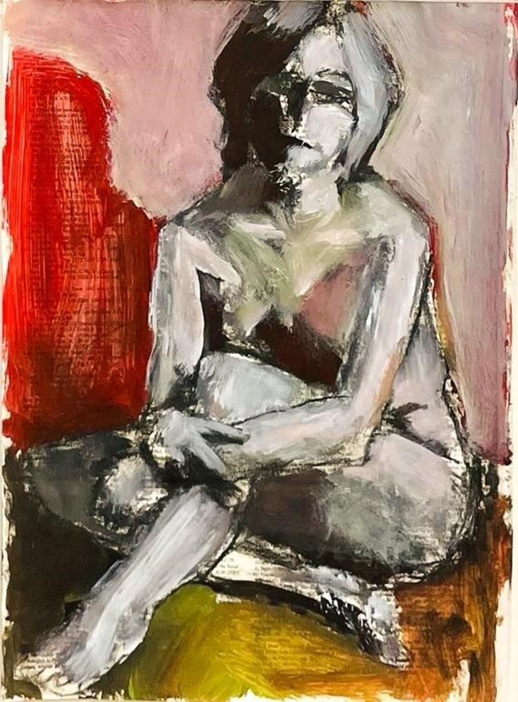 Doug Jamha (1953) - Figure on Text