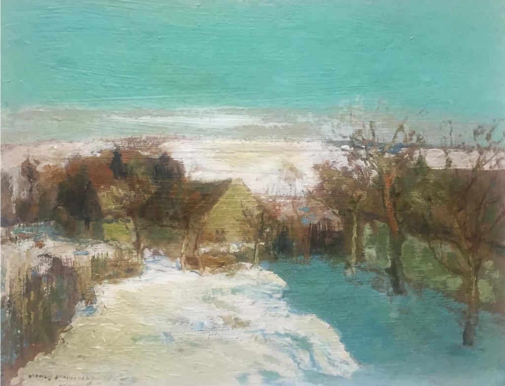 Manly Edward MacDonald (1889-1971) - Cottages in winter