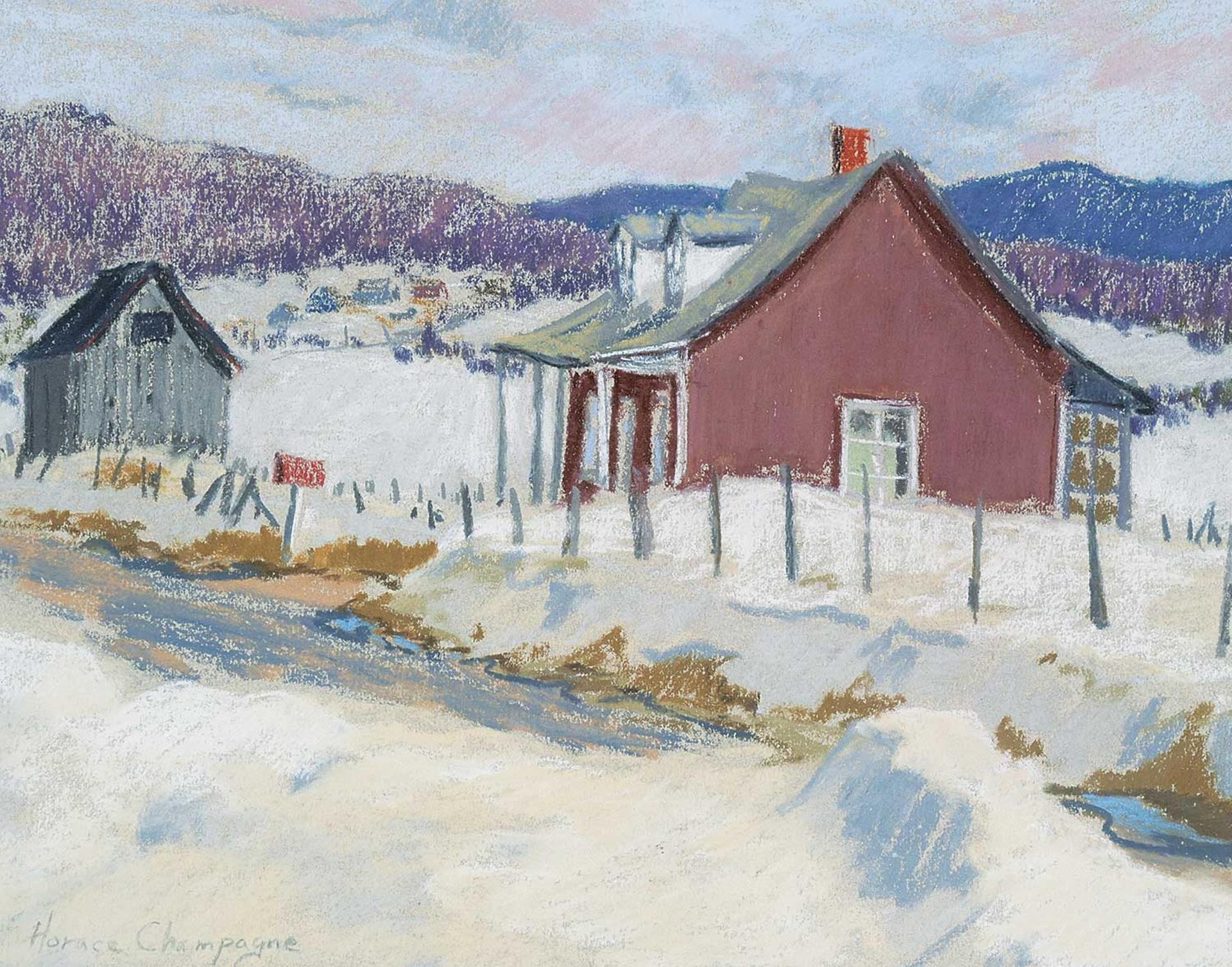 Horace Champagne (1937) - Untitled - Winter Road
