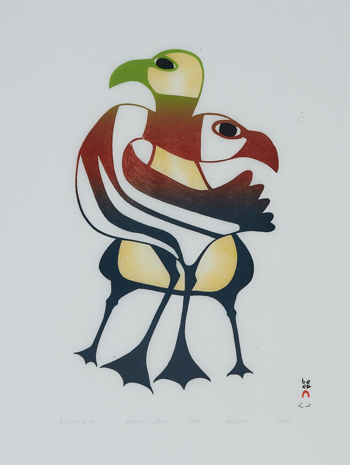 Pudlo Pudlat (1916-1992) - Entwined Birds
