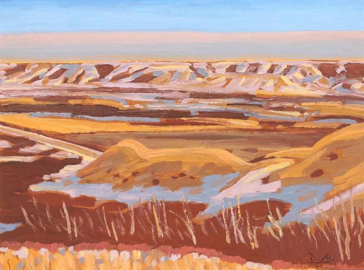 Illingworth Holey (Buck) Kerr (1905-1989) - Quappelle Valley, Spring (From Above Kennell); 1970