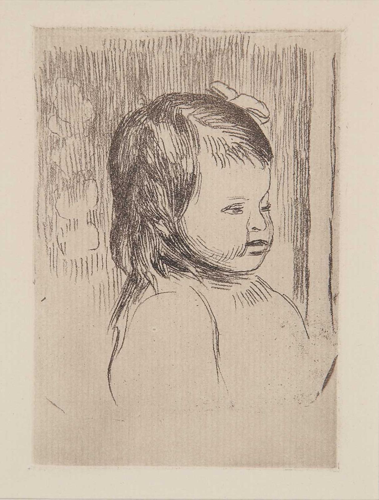 Pierre-Auguste Renoir (1841-1919) - Buste d'enfant Tourne a Droite