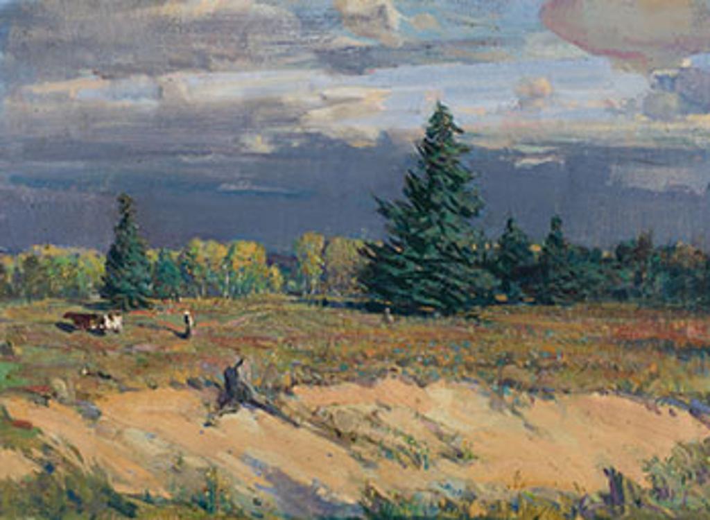 Peleg Franklin Frank Brownell (1857-1946) - Landscape with Cattle