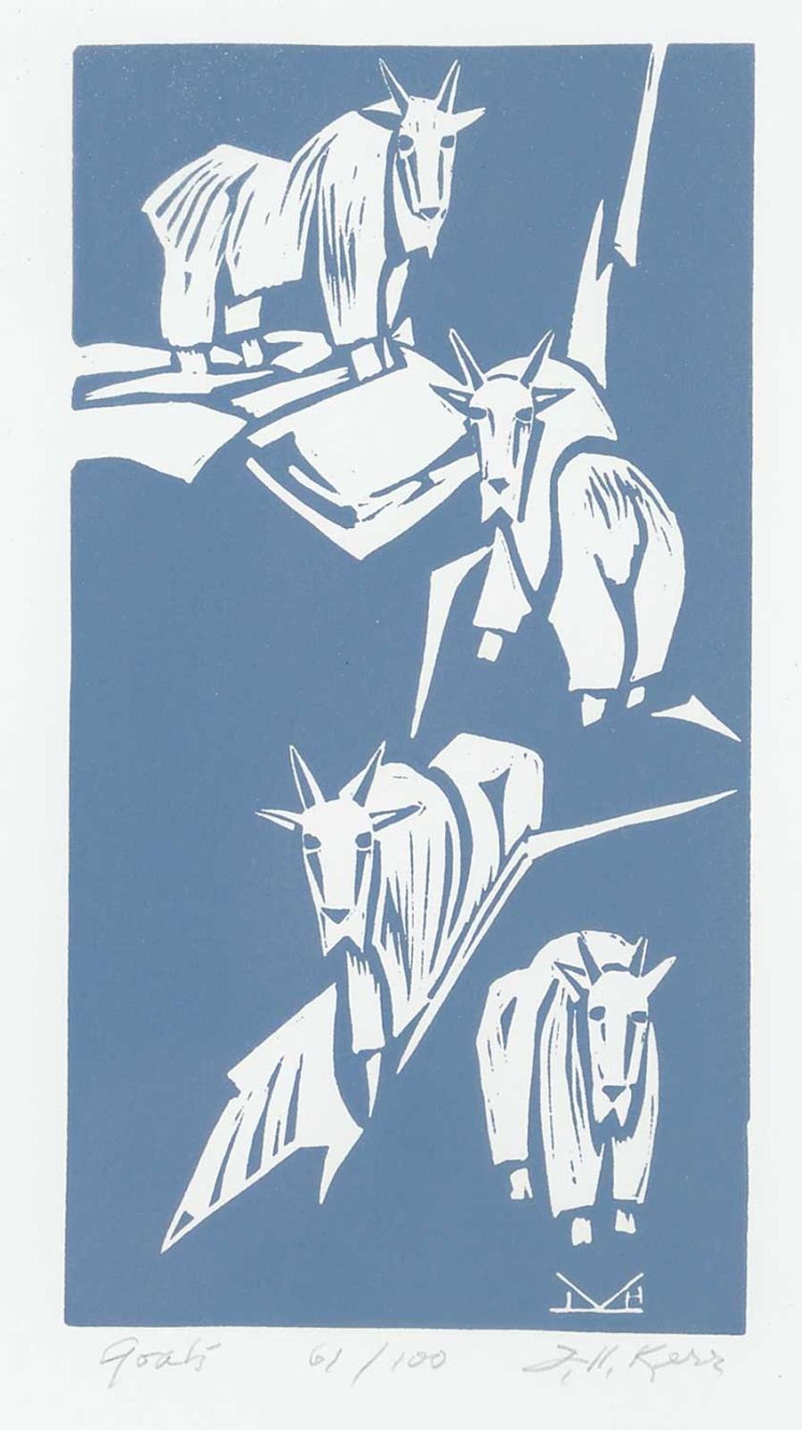 Illingworth Holey (Buck) Kerr (1905-1989) - Goats  #61/100