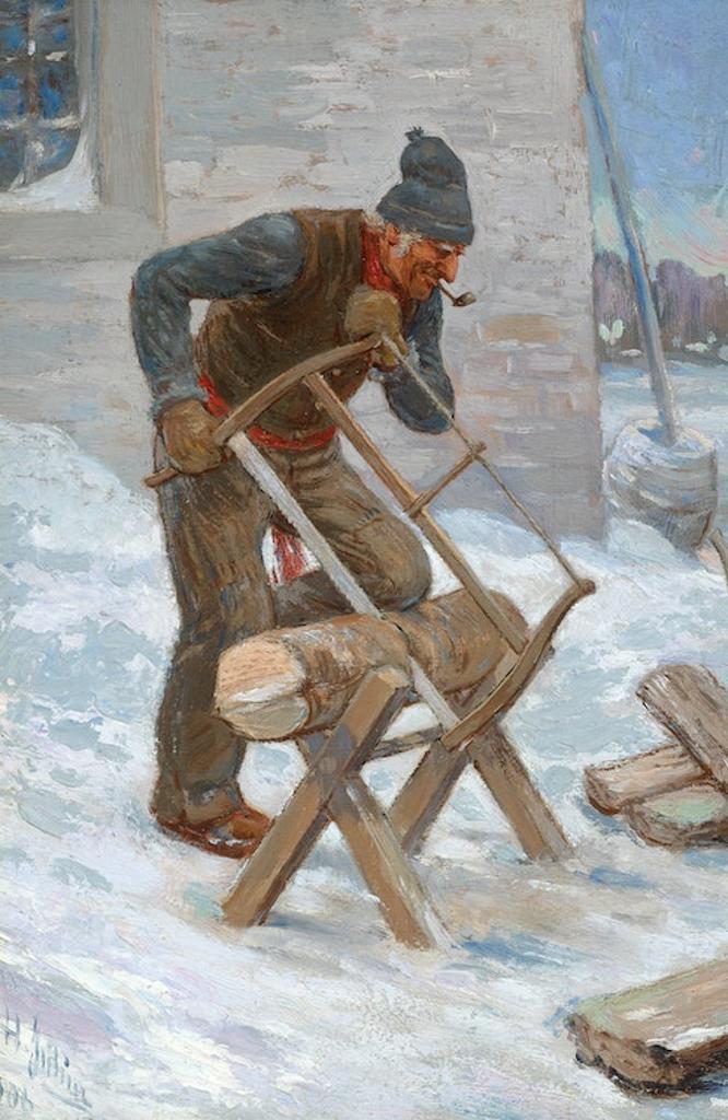 Octave Henri Julien (1852-1908) - The Woodcutter