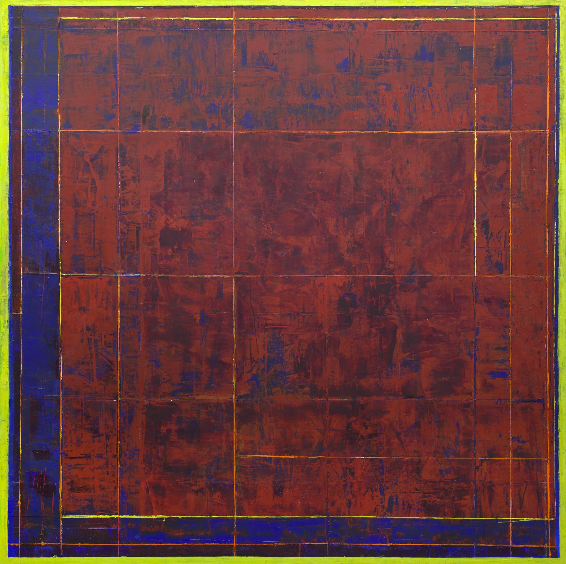 David Sorensen (1937-2011) - Rouge indien (AC Grid Series, No. 4), 1995