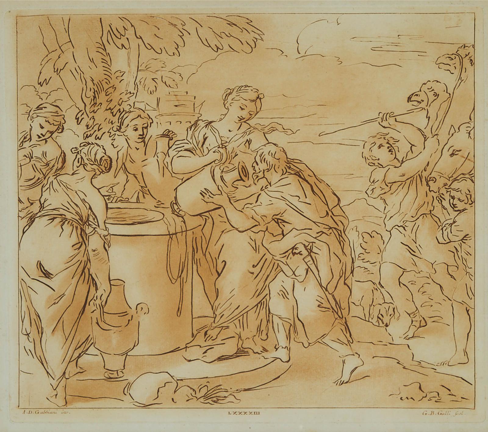 Aton Domenico Gabbiani (1652-1726) - Ruth At The Well