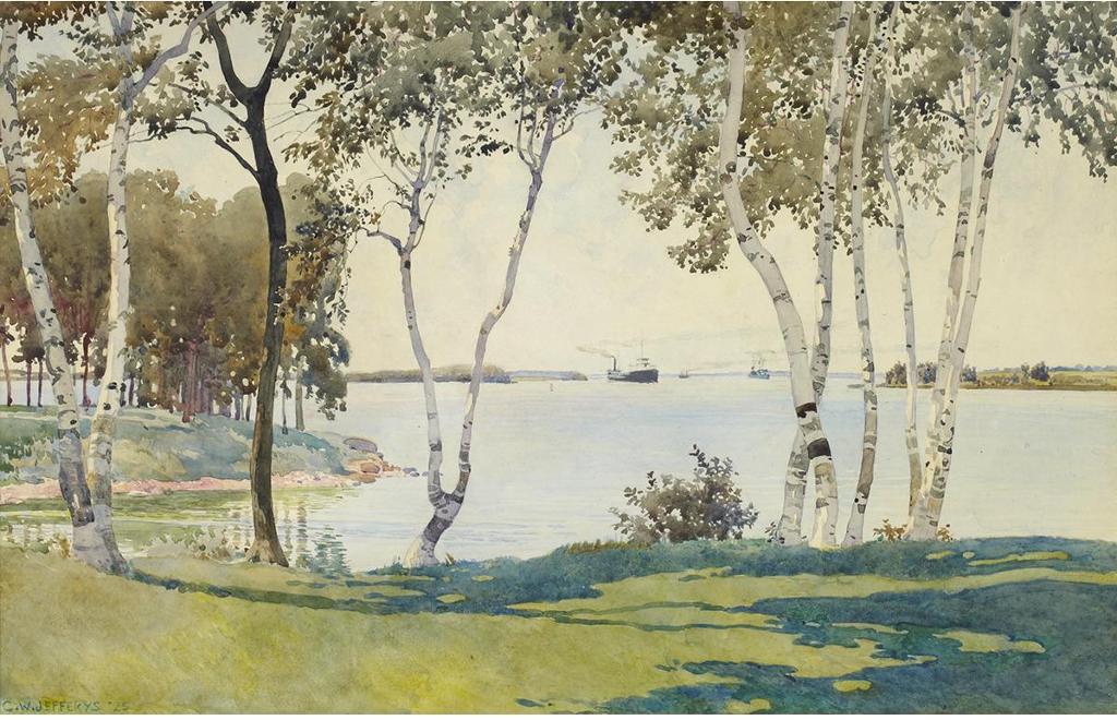 Charles William Jefferys (1869-1951) - At Stanley Island, St. Lawrence, July 1925