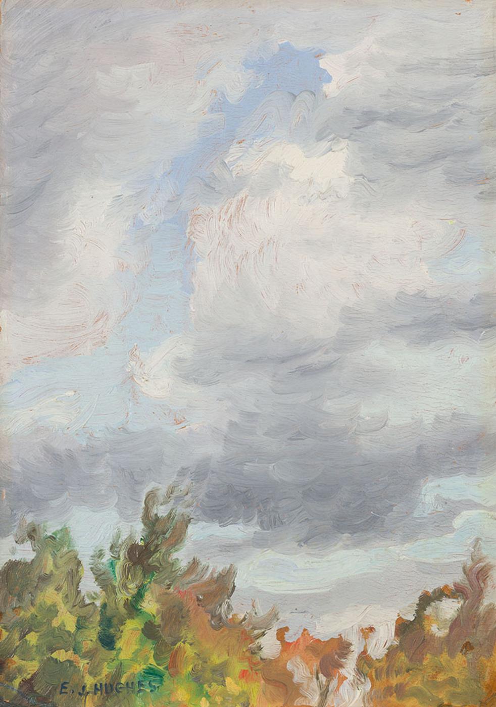 Edward John (E. J.) Hughes (1913-2007) - Ottawa Sky - Study