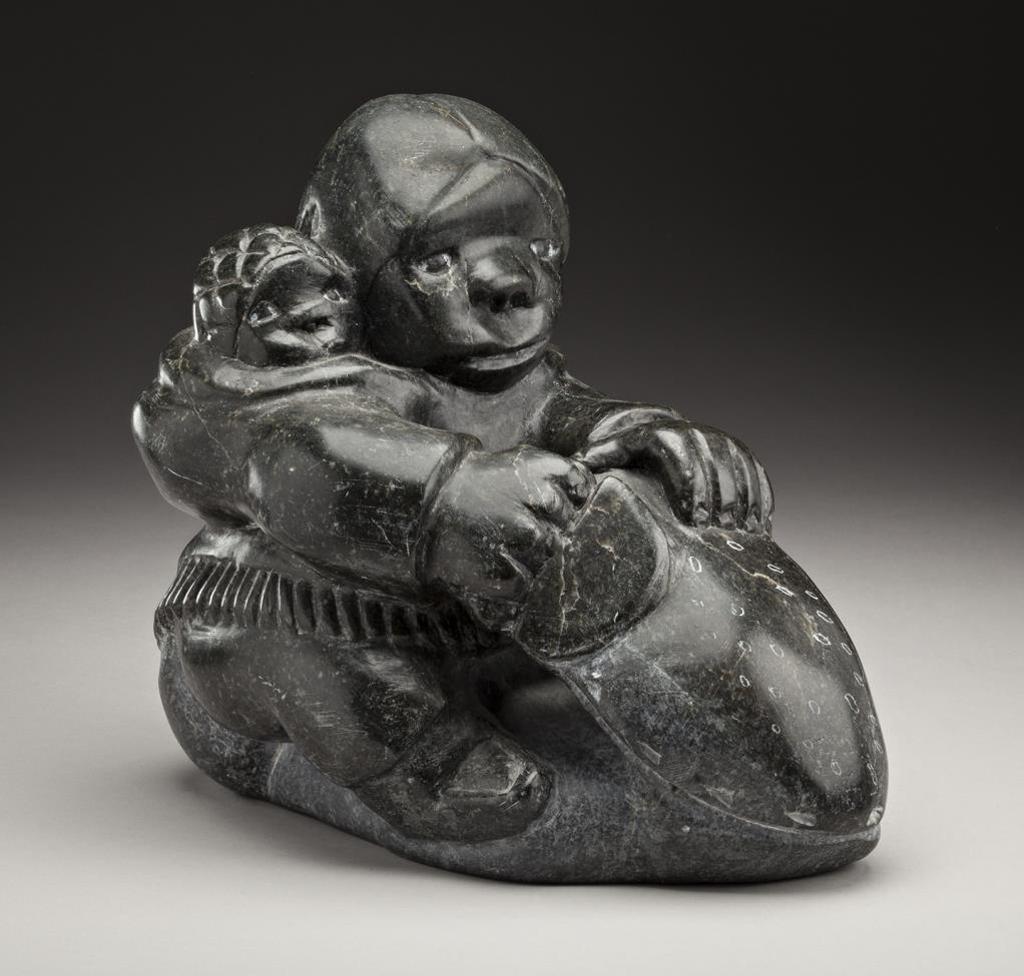 Johnny Inukpuk Jr. (1911-2007) - Seated Mother and Child