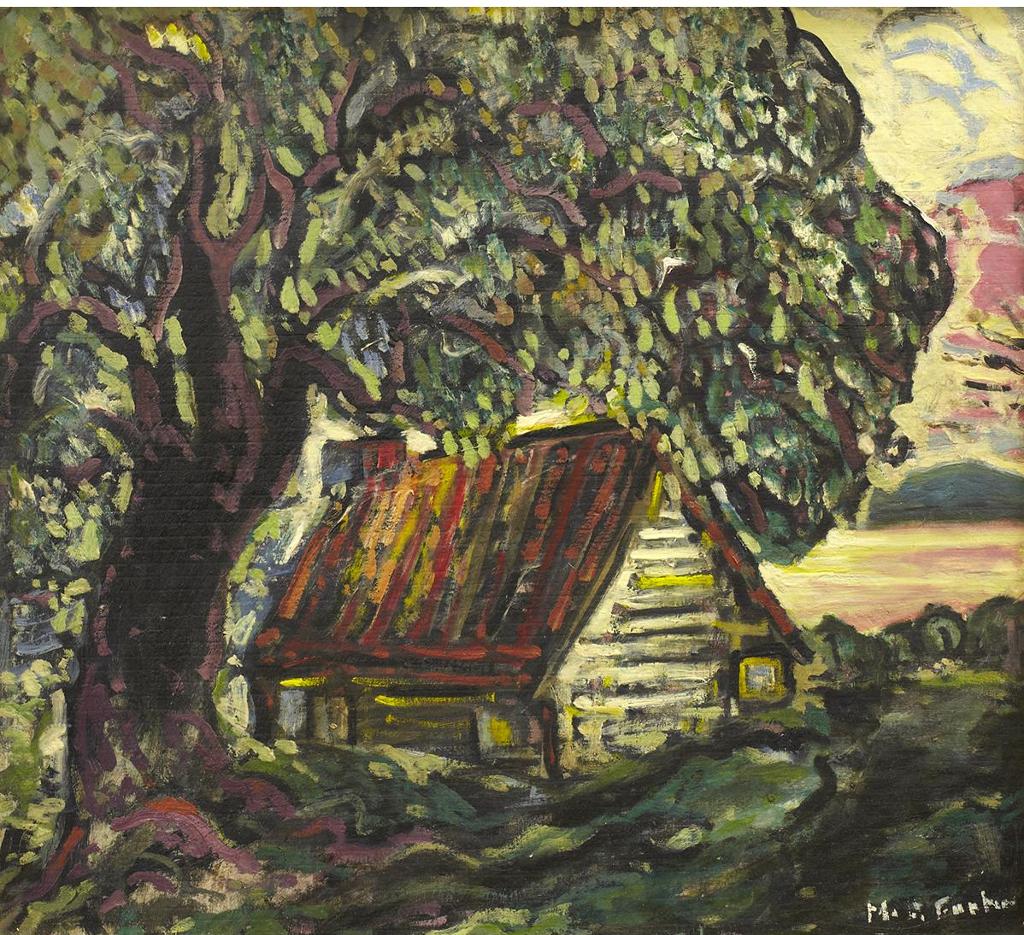 Marc-Aurèle Fortin (1888-1970) - Lakeside Cottage, Quebec