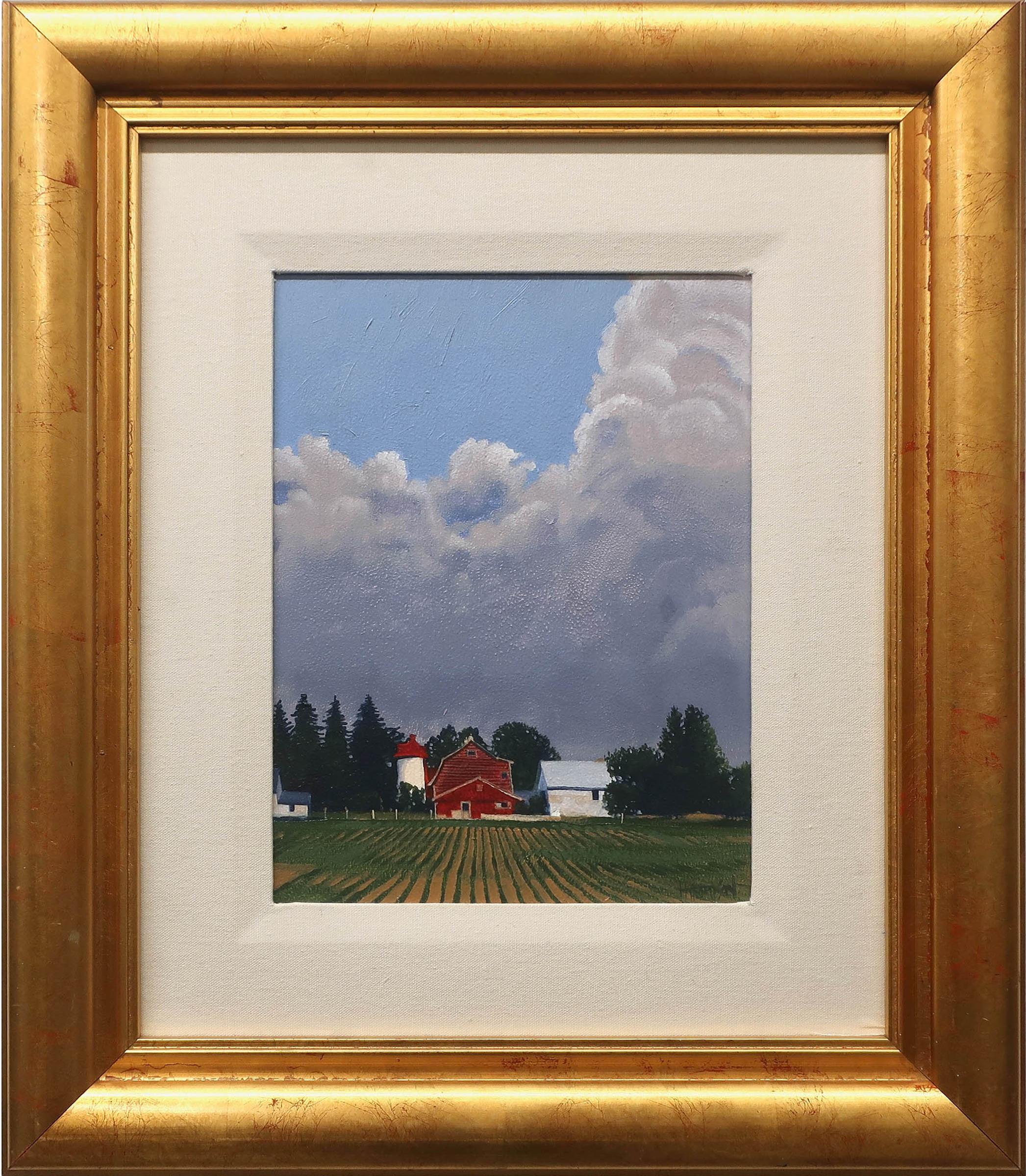 Hugh Thompson - Red Barn, Spring, Ontario, Hwy 24 South, Paris