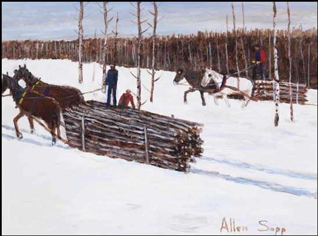 Allen Fredrick Sapp (1929-2015) - Going Home with Loads of Wood