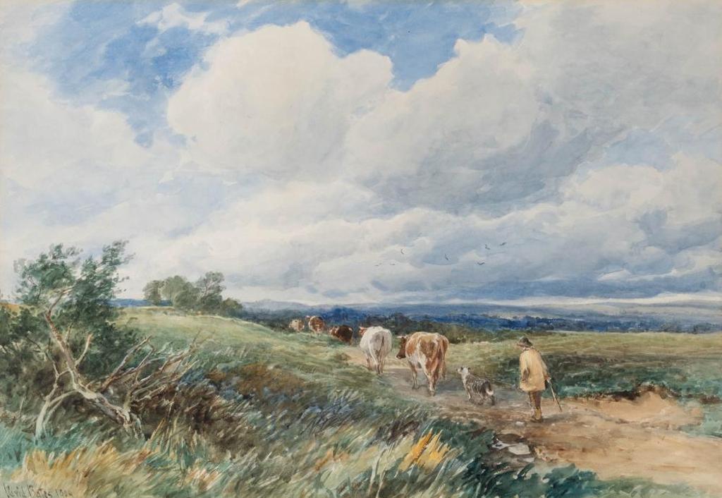 David Bates (1840-1921) - The Way to the Farm
