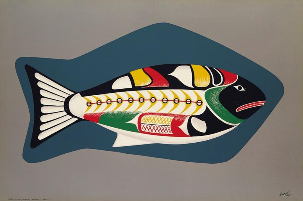 Arthur Donald Price (221918-22008) - Nootka King Salmon; Soapstone Carving of a Loon